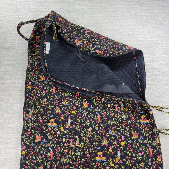 Vera Bradley Ming Garment Bag Black Quilted Floral Asian Travel Luggage Carry On - Picture 14 of 16